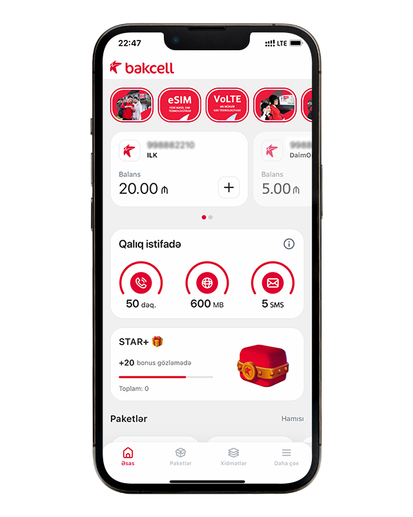 Bakcell mobil tətbiqi